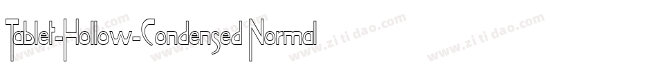 Tablet-Hollow-Condensed Normal字体转换